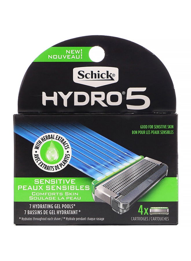 Pack Of 3 Hydro 5 Sensitive Blade Silver