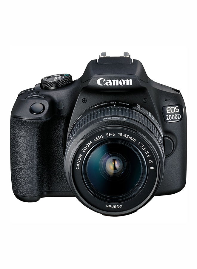 EOS 2000D DSLR Camera With EF-S 18-55mm f/3.5-5.6 IS II Lens + EF 75-300mm f/4-5.6 III USM 24.1MP, Built-In Wi-Fi And NFC