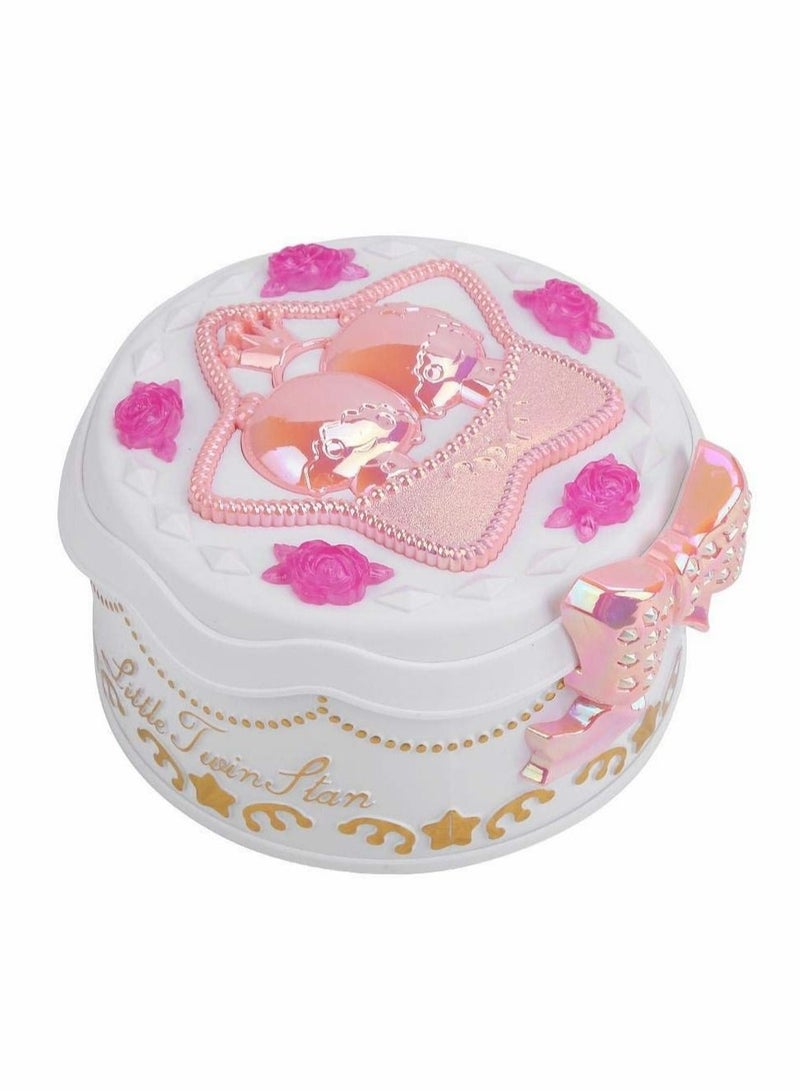 Music Box, Girls Mini Music Box Rotary Ballerina Girl Jewelry Storage Box for Kids Children(white)