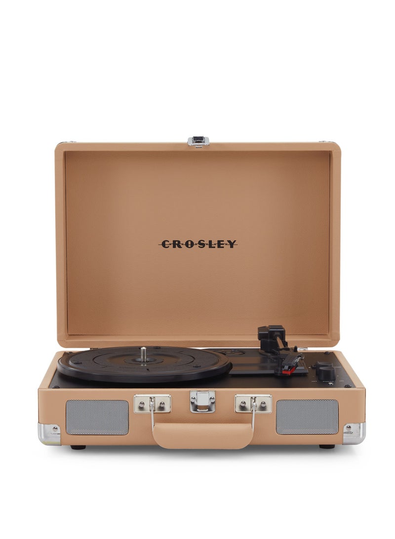 Crosley Cruiser Plus Portable Turntable With Bluetooth Out Light Tan
