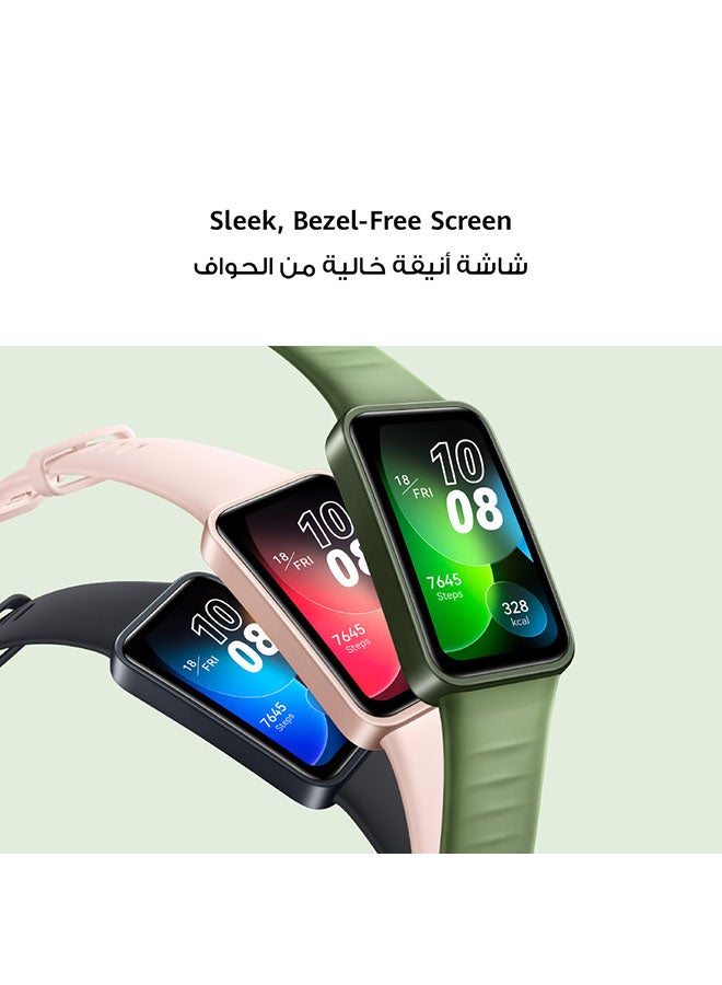 Band 8 Smart Watch, Ultra-thin Design, Scientific Sleeping Tracking, Long Battery Life Sakura Pink