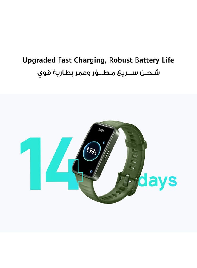 Band 8 Smart Watch, Ultra-thin Design, Scientific Sleeping Tracking, 2-week battery life Emerald Green