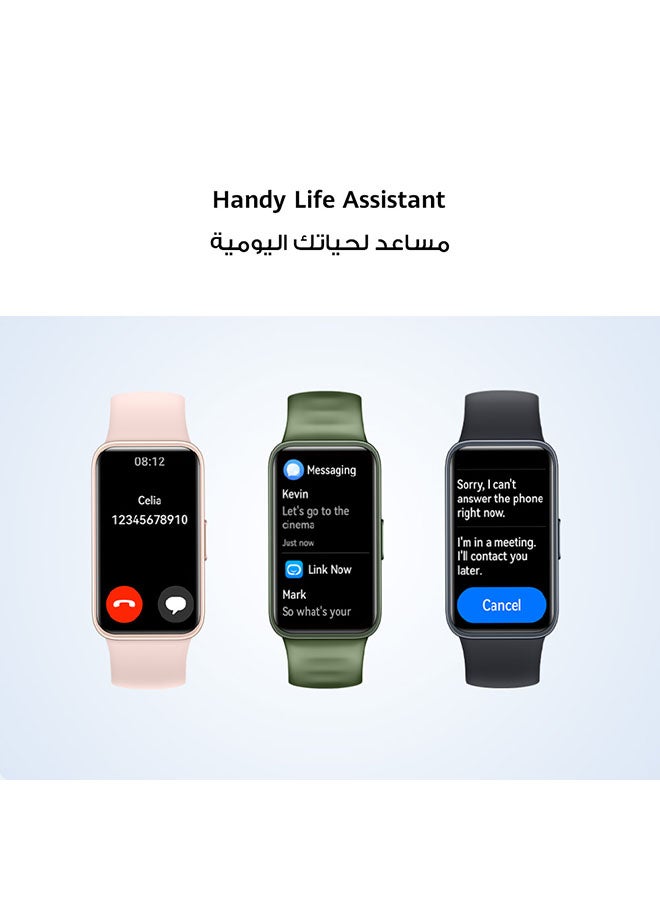 Band 8 Smart Watch, Ultra-thin Design, Scientific Sleeping Tracking, 2-week battery life Emerald Green