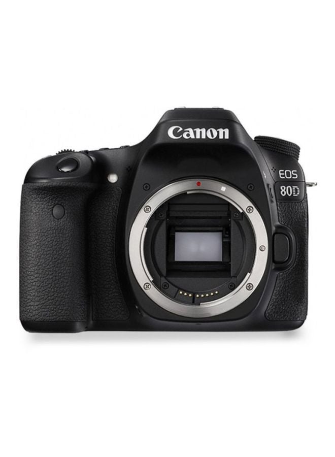 EOS 80D DSLR 24.2MP ,LCD Touchscreen And Built-In Wi-Fi Black ( Body Only )