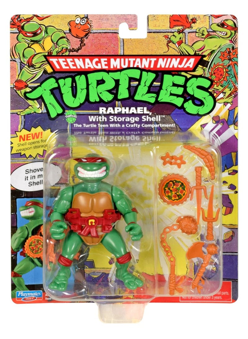 Teenage Mutant Ninja Turtles: 4” Original Classic Storage Shell Raphael Basic Figure