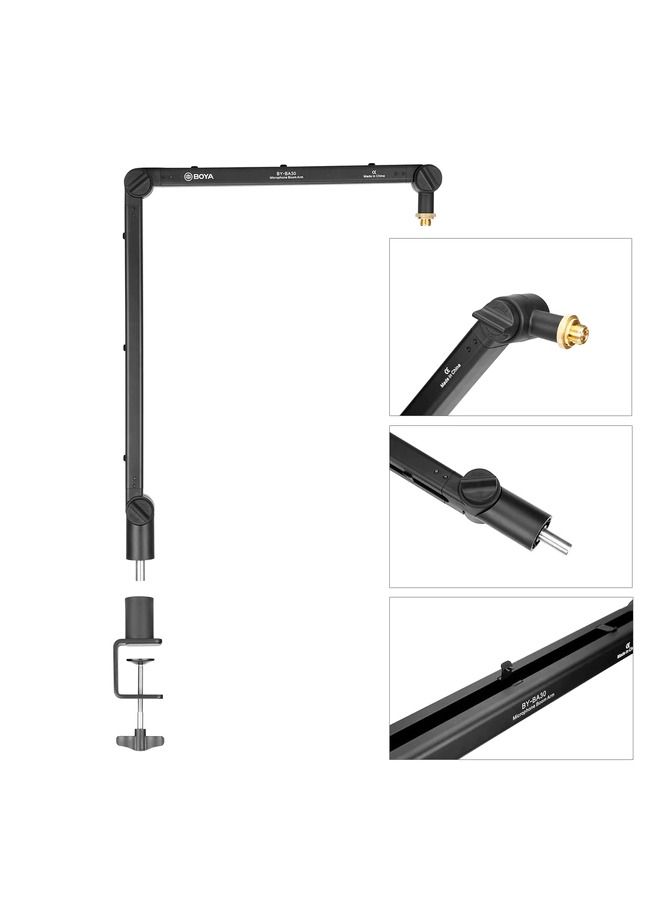BY-BA30 Microphone Boom Arm With Built-In Cable Catch