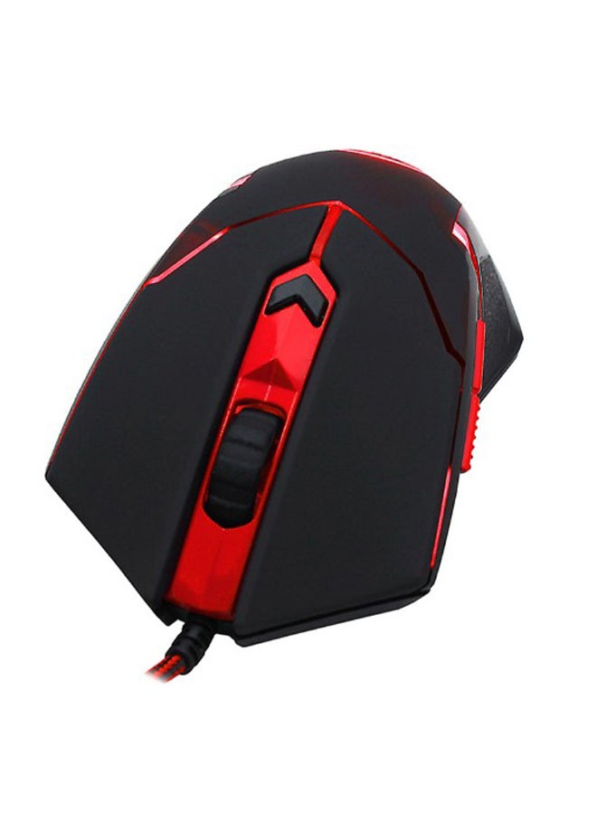 Wired Programmable Optical Gaming Mouse Black/Red