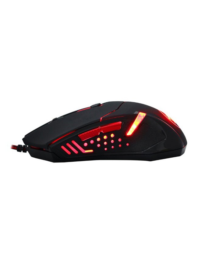 Wired Programmable Optical Gaming Mouse Black/Red