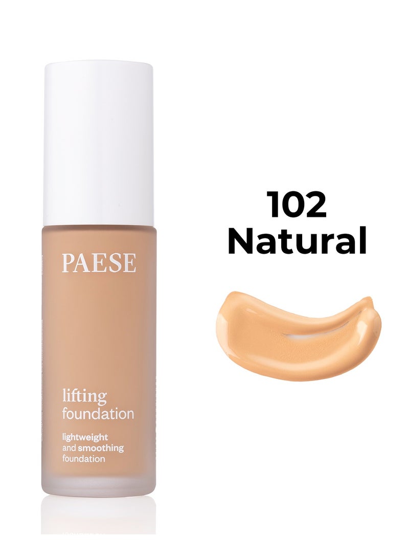 Liquid Lifting Smoothing Foundation, Gently Mattifies 102 Natural