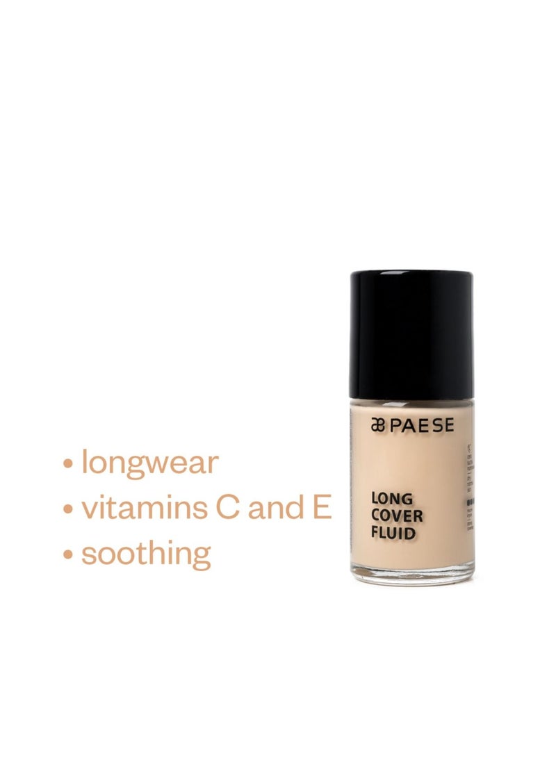 Liquid Foundation, Long Cover Fluid   3.5 Honey
