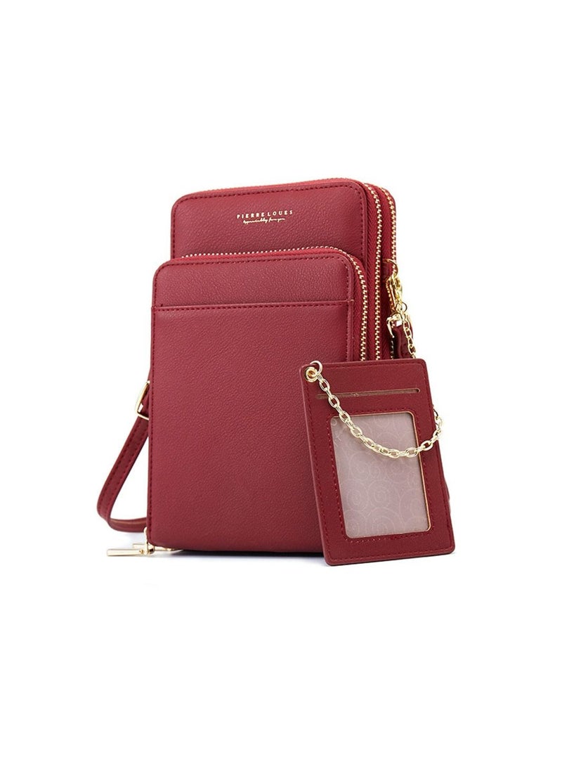Lady's New Multi-functional Crossbody Vertical Crossbody Bag / Mobile Phone Bag / Mobile Phone Bag