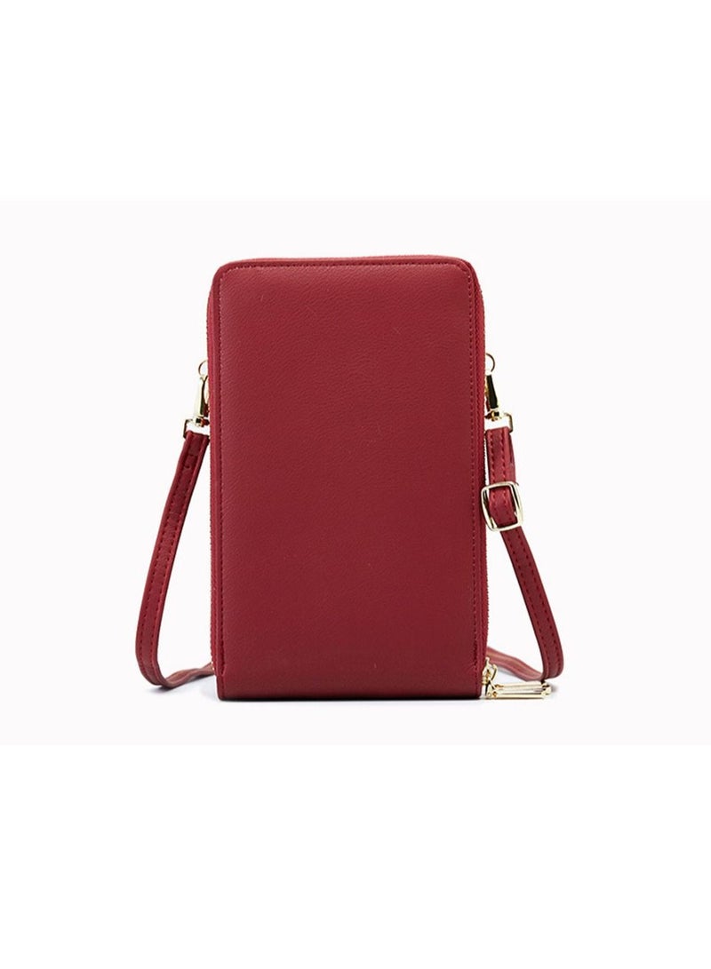 Phone Bag For Women Crossbody,Phone Bag,Small Mobile Phone Crossbody Bag,Purse With Shoulder Strap，PU Leather,Cellphone Wallet ,Handbags,Touch Screen Mini Cell Phone With Crossbody Straps Bag