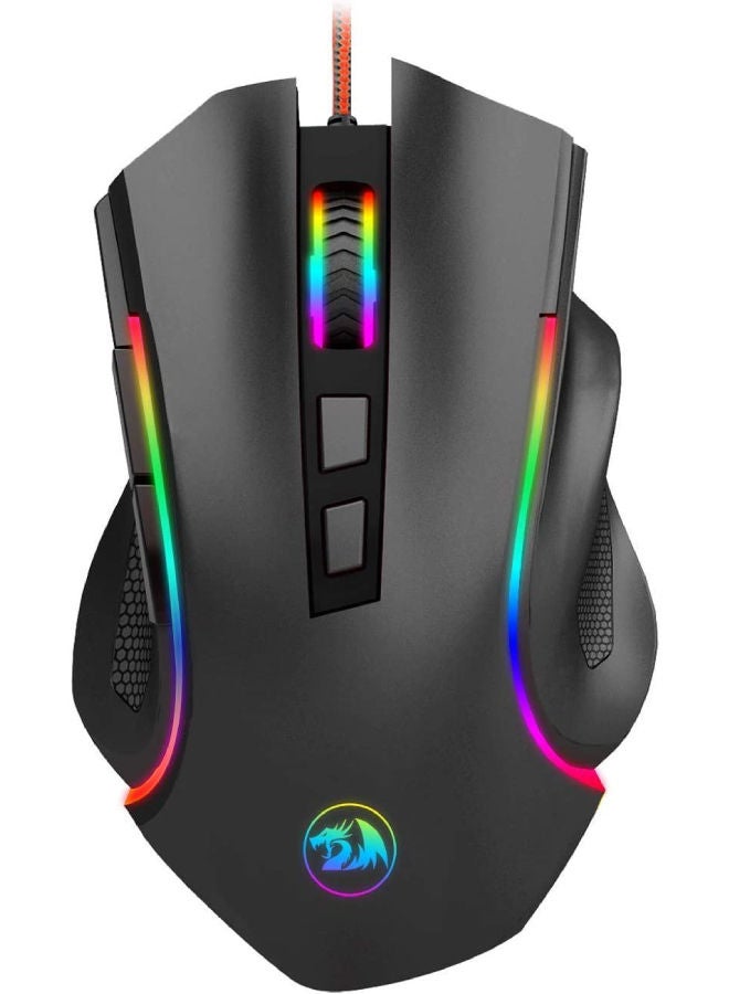 Redragon M602 NEMEANLION 3000 DPI USB Gaming Mouse for PC, 7 Buttons, 7 Color LED Backlighting