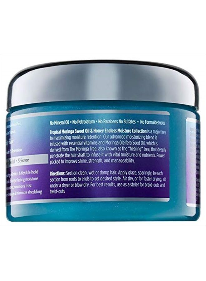 Tropical Moringa Sweet Oil & Honey Endless Moisture Braid-Out Glaze, 12 Ounce