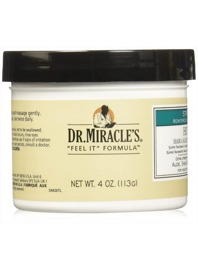 Dr. Miracles Feel It Formula Hot Gro Hair & Scalp Treatment Conditioner 4 Oz