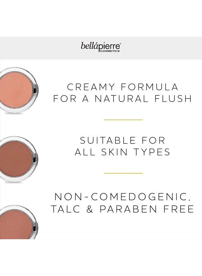 Compact Mineral Blush Warms Complexion for a Healthy Glow | Non-Toxic and Paraben Free | Suitable for All Skin Types | Compact Case - 0.35-Ounce – Amaretto