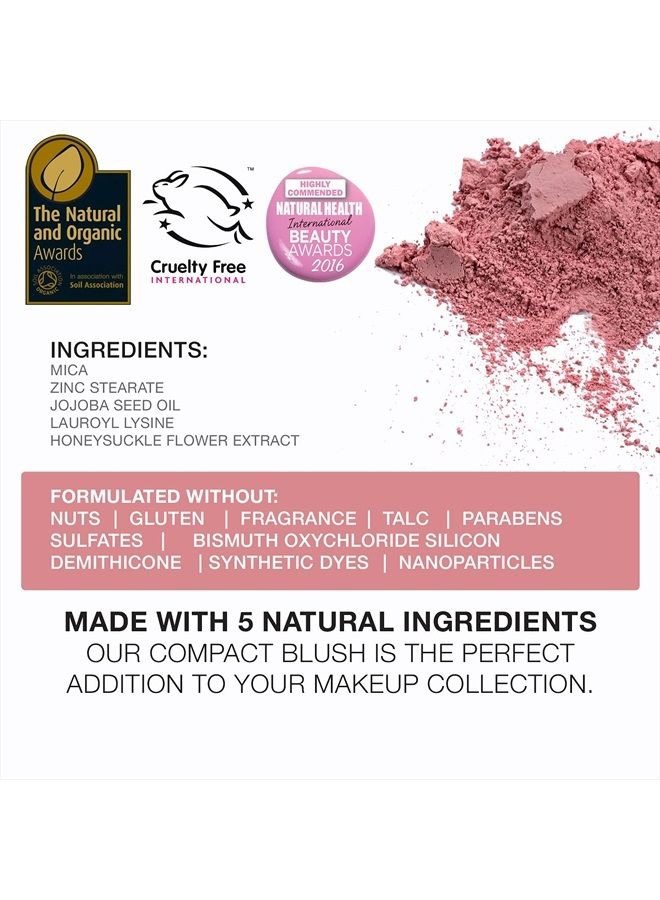 Compact Mineral Blush Warms Complexion for a Healthy Glow | Non-Toxic and Paraben Free | Suitable for All Skin Types | Compact Case - 0.35-Ounce – Amaretto