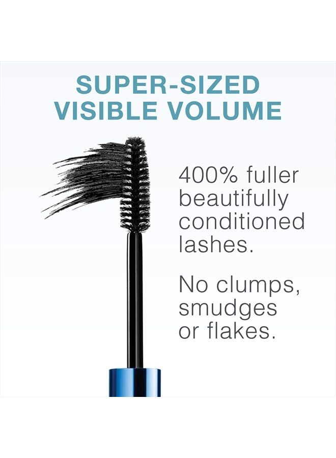 Healthy Volume Lash-Plumping Waterproof Mascara, Volumizing and Conditioning Mascara with Olive Oil to Build Fuller Lashes, Clump-, Smudge- and Flake-Free, Black/Brown 08, 0.21 oz