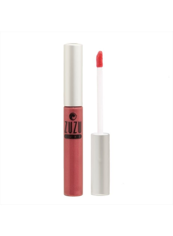 Sheer Gloss (Mischief - Hibiscus Pink/Cool Shimmer), Natural Lip Gloss, Natural, Paraben Free, Vegan, Gluten-free, Cruelty-free, Non GMO, 0.17 oz