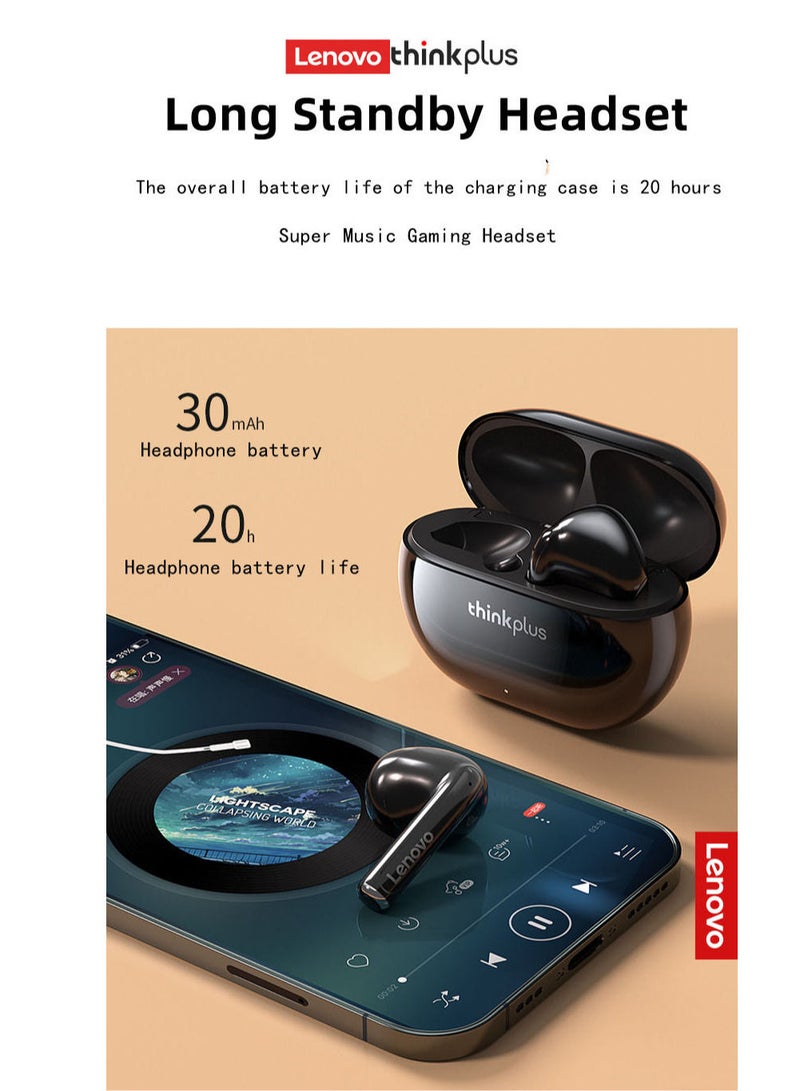 Lenovo XT93 Earphone Bluetooth 5.2 Long Standby 250mAh Battery Headphone HiFi Bass Stereo Sports Earbuds Dual HD Microphone Headset