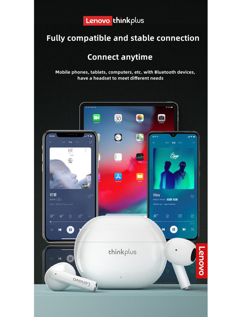 Lenovo XT93 Earphone Bluetooth 5.2 Long Standby 250mAh Battery Headphone HiFi Bass Stereo Sports Earbuds Dual HD Microphone Headset