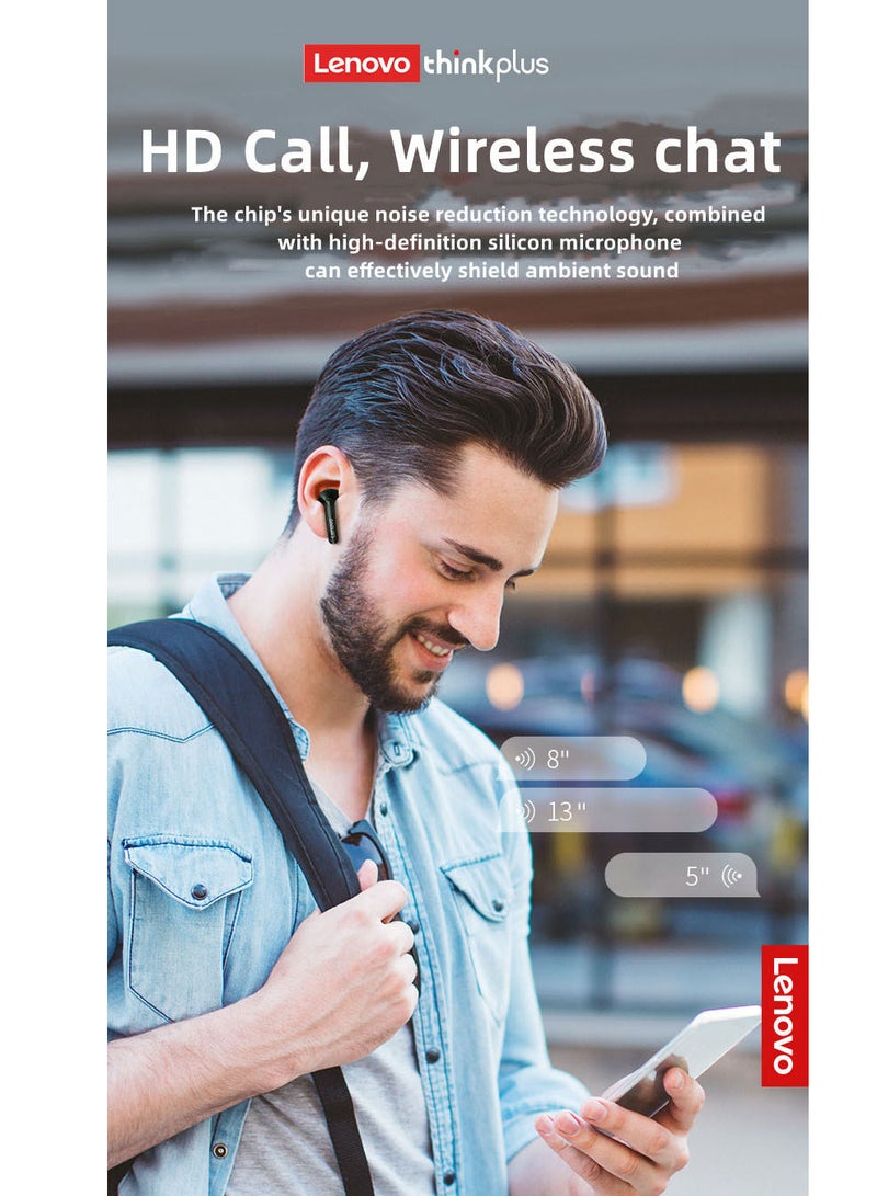 Lenovo XT93 Earphone Bluetooth 5.2 Long Standby 250mAh Battery Headphone HiFi Bass Stereo Sports Earbuds Dual HD Microphone Headset