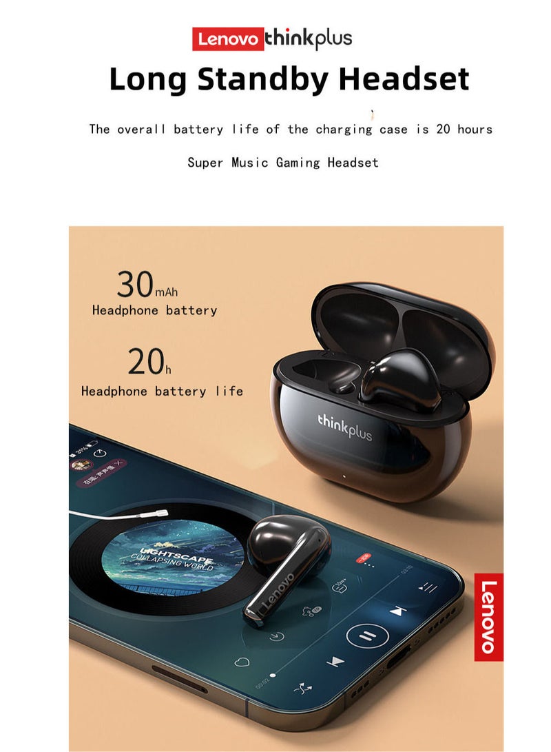 Lenovo XT93 Earphone Bluetooth 5.2 Long Standby 250mAh Battery Headphone HiFi Bass Stereo Sports Earbuds Dual HD Microphone Headset