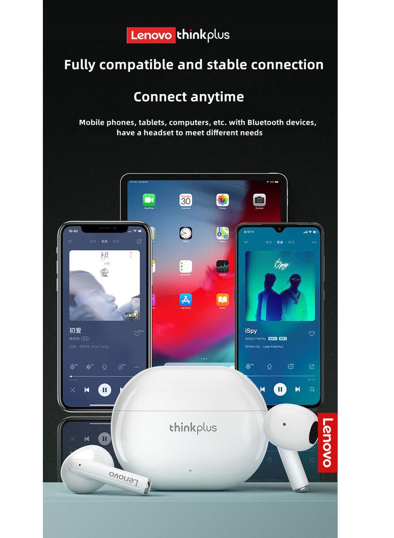 Lenovo XT93 Earphone Bluetooth 5.2 Long Standby 250mAh Battery Headphone HiFi Bass Stereo Sports Earbuds Dual HD Microphone Headset