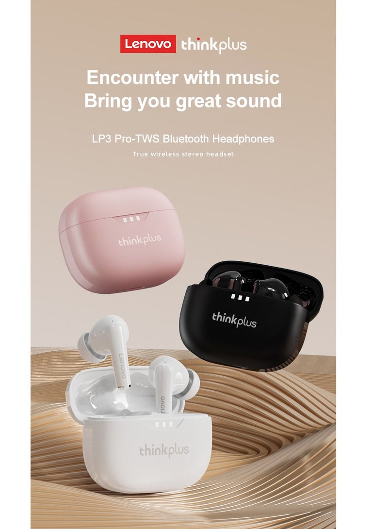 Lenovo LP3 Pro TWS Earphones Wireless Bluetooth 5.2 Earbuds HIFI Sound Noise Reduction HD Call Low Latency Headphones