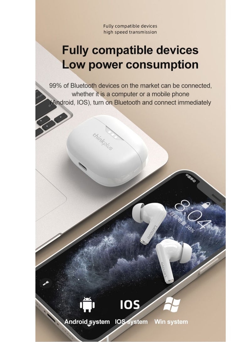 Lenovo LP3 Pro TWS Earphones Wireless Bluetooth 5.2 Earbuds HIFI Sound Noise Reduction HD Call Low Latency Headphones