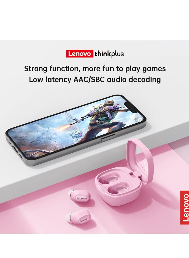XT62 Bluetooth 5.3 Wireless Touch Lenovo Earbuds Low Latency HiFi Sports Headphones with Mic HD Call