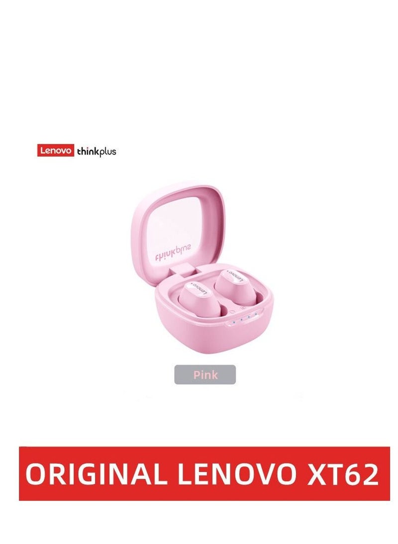 XT62 Bluetooth 5.3 Wireless Touch Lenovo Earbuds Low Latency HiFi Sports Headphones with Mic HD Call