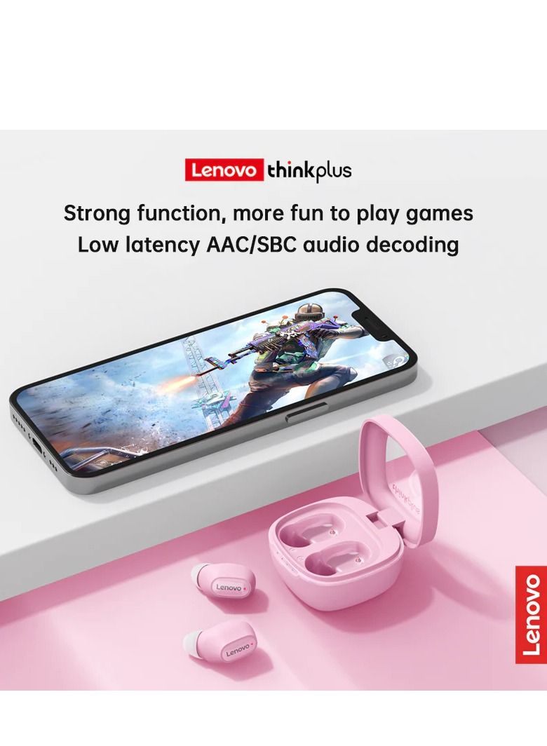 XT62 Bluetooth 5.3 Wireless Touch Lenovo Earbuds Low Latency HiFi Sports Headphones with Mic HD Call