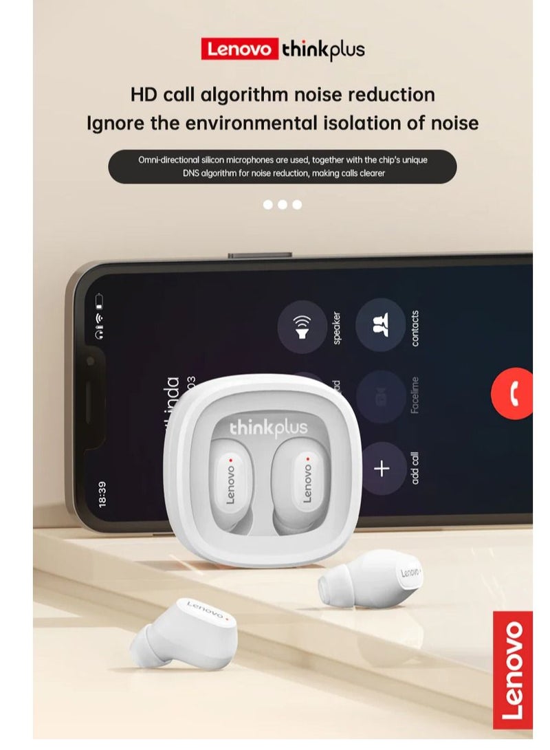 XT62 Bluetooth 5.3 Wireless Touch Lenovo Earbuds Low Latency HiFi Sports Headphones with Mic HD Call