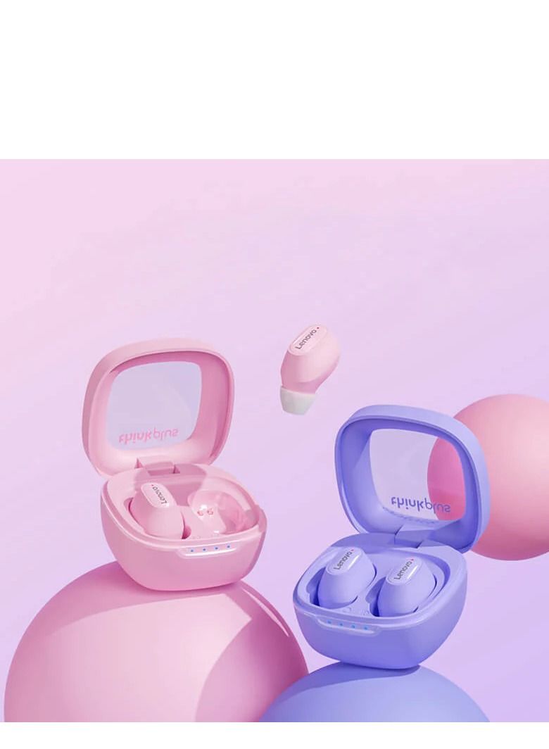 XT62 Bluetooth 5.3 Wireless Touch Lenovo Earbuds Low Latency HiFi Sports Headphones with Mic HD Call