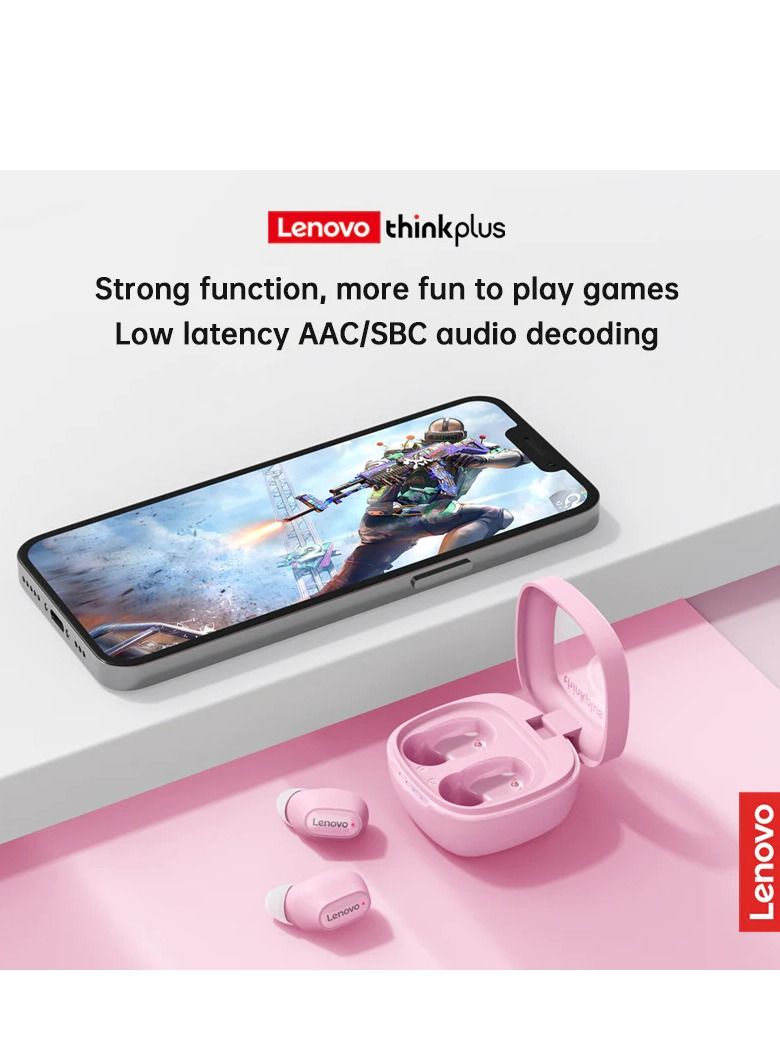 XT62 Bluetooth 5.3 Wireless Touch Lenovo Earbuds Low Latency HiFi Sports Headphones with Mic HD Call