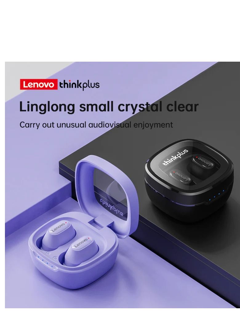 XT62 Bluetooth 5.3 Wireless Touch Lenovo Earbuds Low Latency HiFi Sports Headphones with Mic HD Call