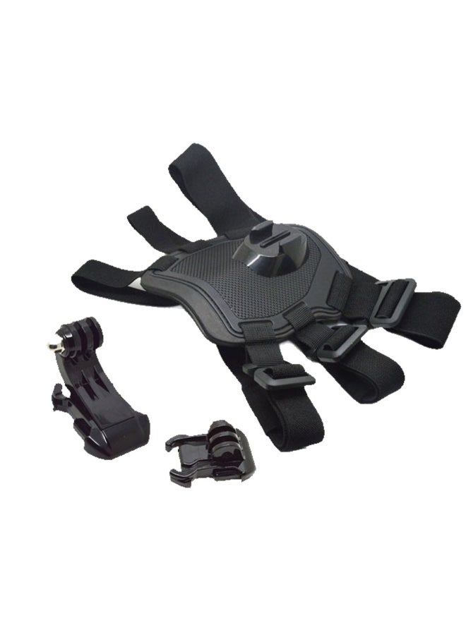 Sports Camera Adjustable Dog Chest Strap Black