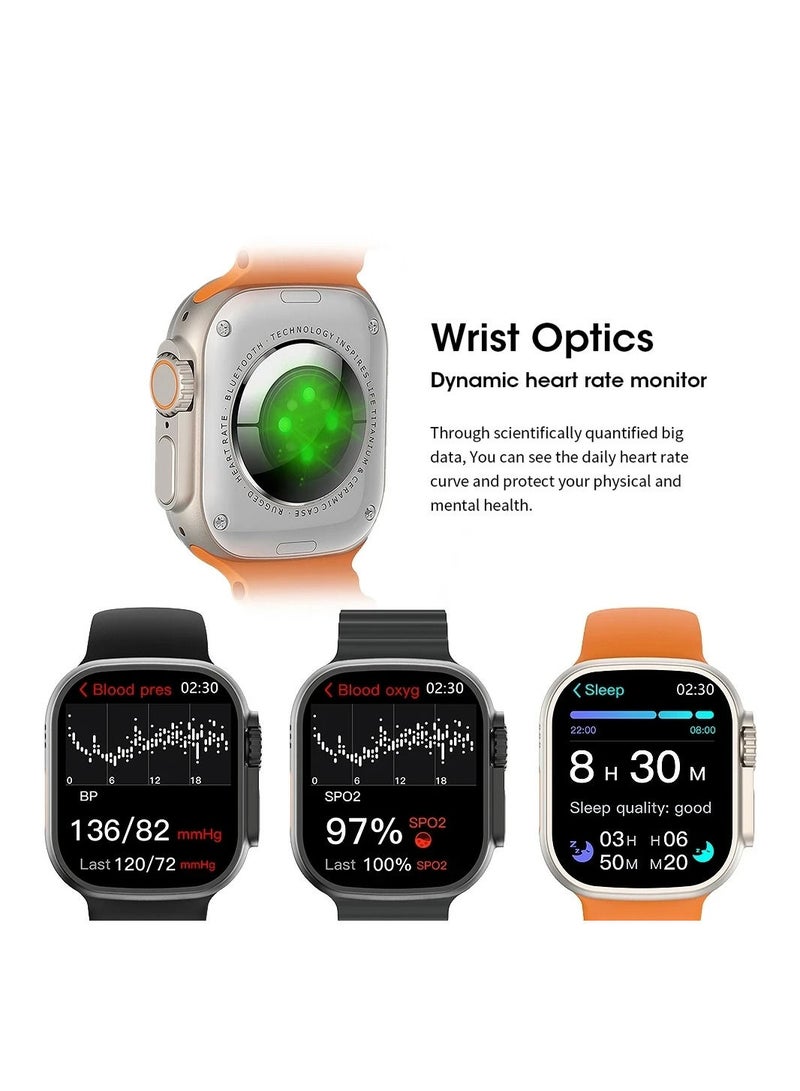 S9 Ultra Max Smart Watch 49mm Bluetooth Call Wireless Charging Fitness Tracking With High Speed and Big Memory Smartwatch