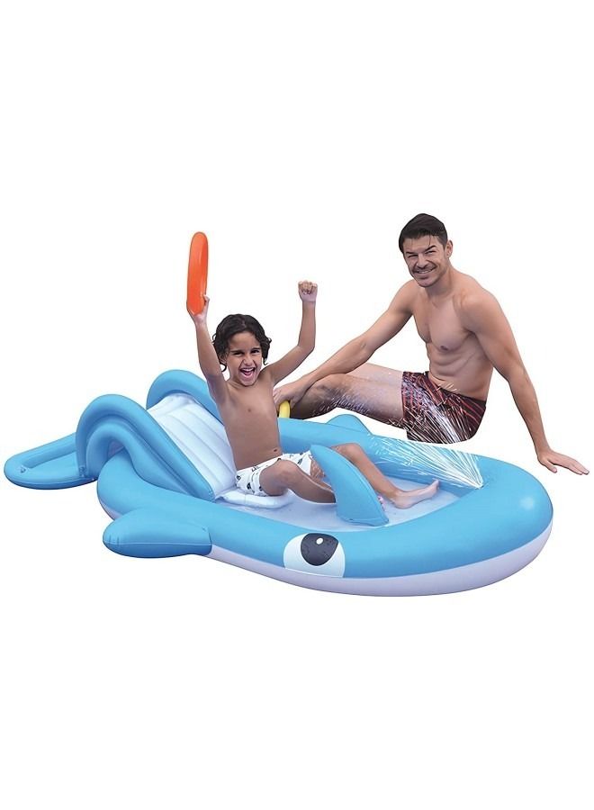 Splash Pad Sprinkler for Kids & Toddlers, Inflatable Sprinkle Mat Sprinkler Wading Pool Play Mat,Outdoor Summer Water Toys 210 * 130 * 35cm