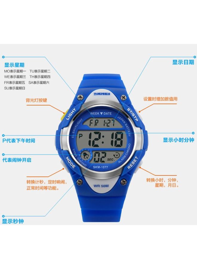 boys Water Resistant Digital Watch 1077