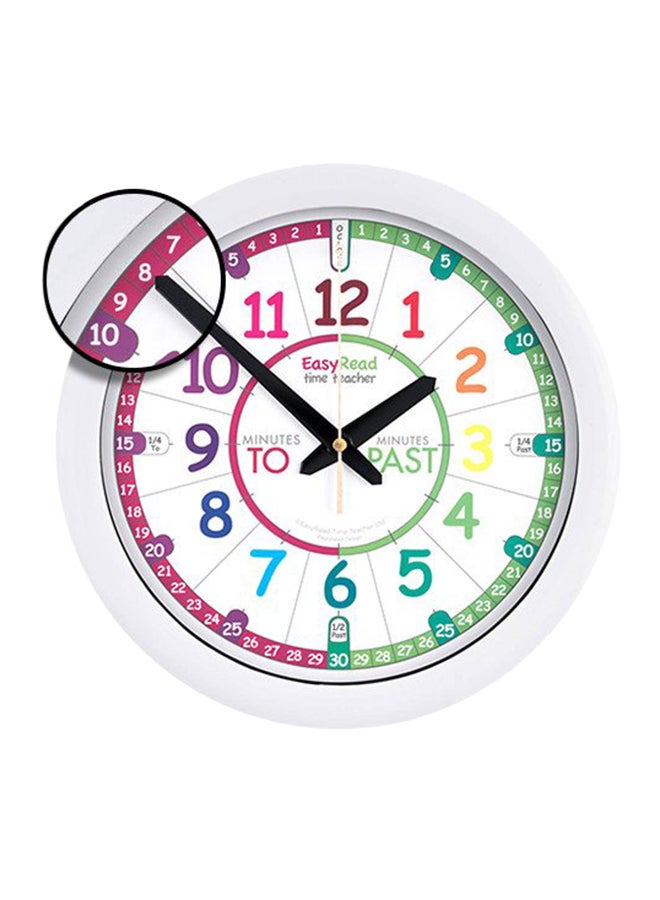 EasyRead Time Teacher Children's Wall Clock with simple 3 Step Teaching System. 12
