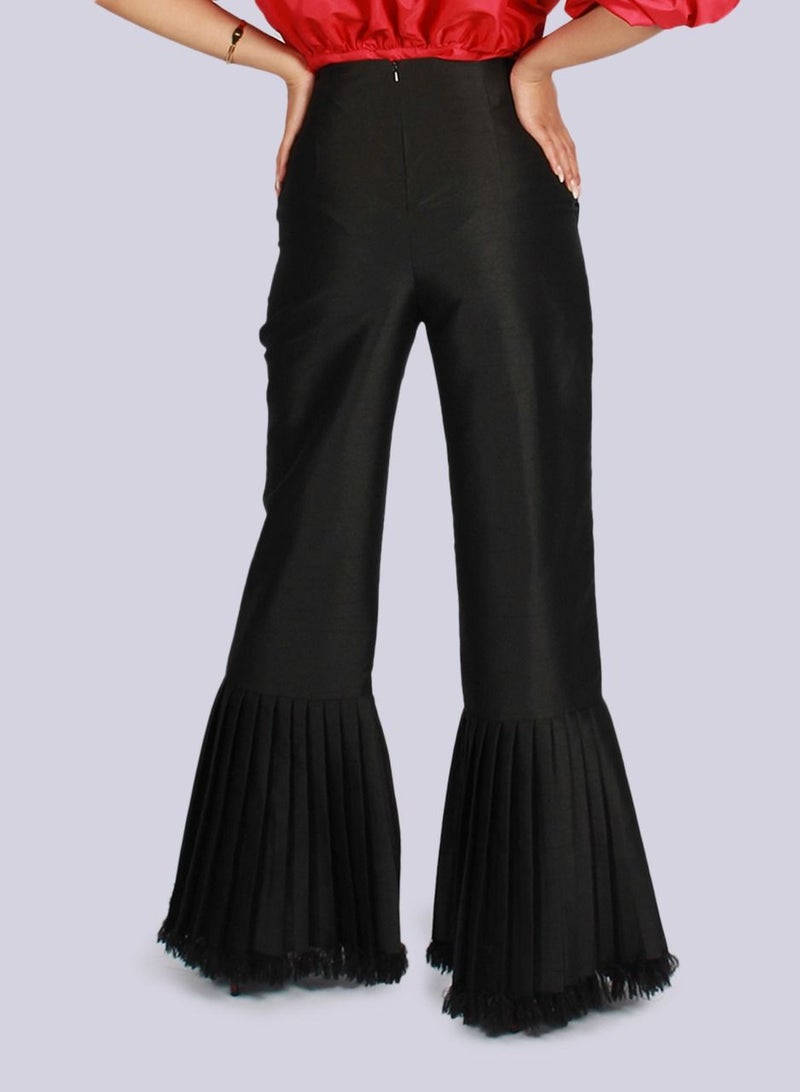 Pretty Pleat Frill Pants