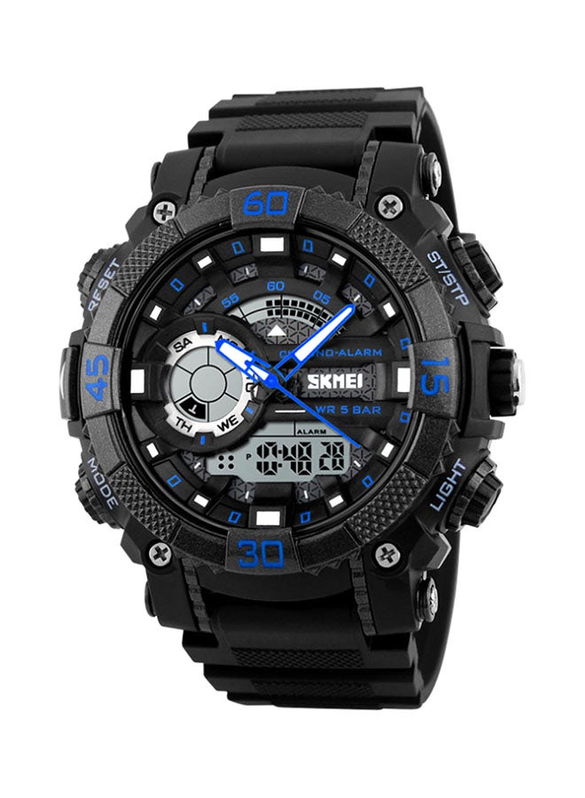 Boys' Outdoor Sport Waterproof Plastic Analog + Digital Watch 1228