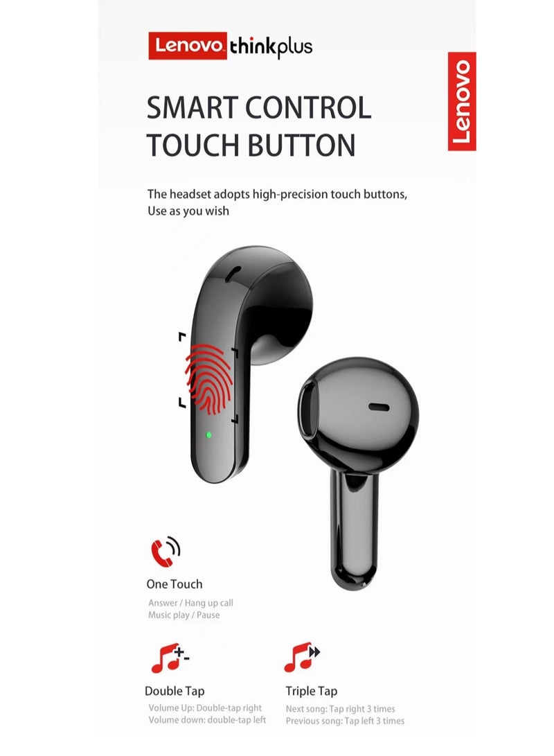 X16 Wireless Bluetooth 5.2 Lenovo Earbuds Hifi HD Sound Call Noise Reduction Touch Control Headphones