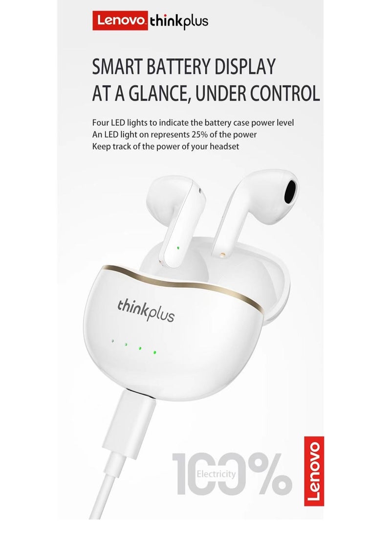 X16 Wireless Bluetooth 5.2 Lenovo Earbuds Hifi HD Sound Call Noise Reduction Touch Control Headphones