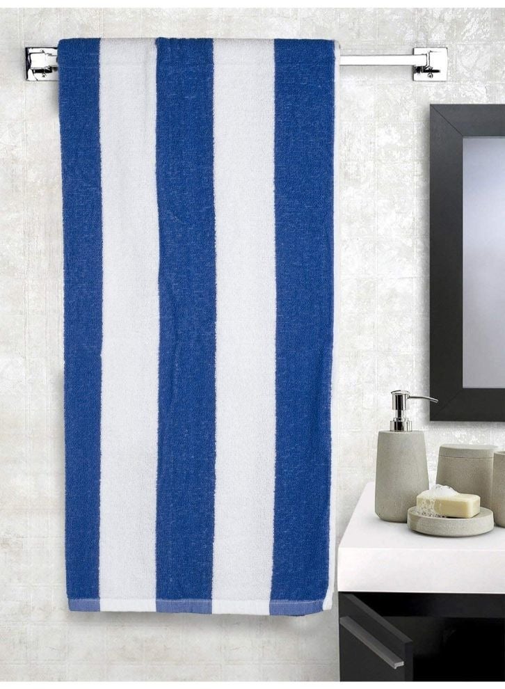 Petunia (Blue & White) Luxury Pool Towel (90 x 180 Cm-Set of 1) 100% Cotton, Highly Absorbent and Quick dry, Classic Hotel and Spa Quality Bath Linen-600 Gsm