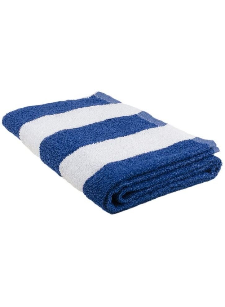 Petunia (Blue & White) Luxury Pool Towel (90 x 180 Cm-Set of 1) 100% Cotton, Highly Absorbent and Quick dry, Classic Hotel and Spa Quality Bath Linen-600 Gsm