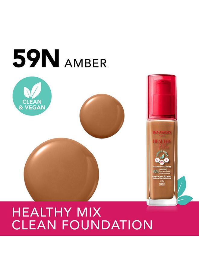 Healthy Mix Clean Foundation - 59N - Amber, 30ml