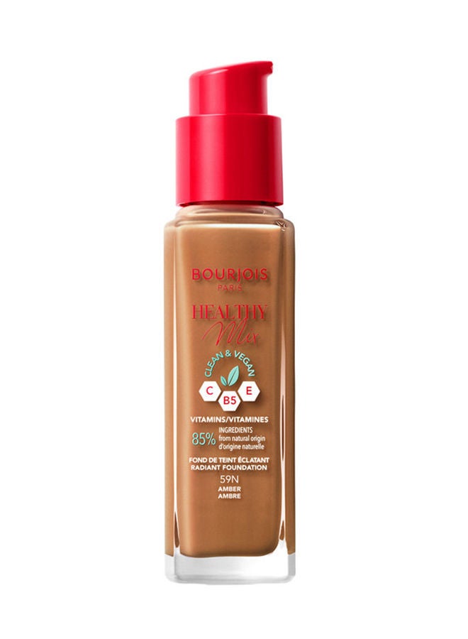 Healthy Mix Clean Foundation - 59N - Amber, 30ml